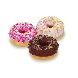 Mini donuts latte/choc/frag 22 gr 90 pz