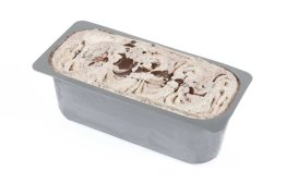 Gelato stracciatella in vaschetta