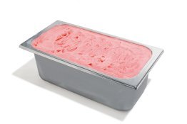 Gelato fragola in vaschetta