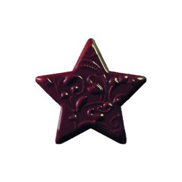 Stelle choc fondente decoro a rilievo