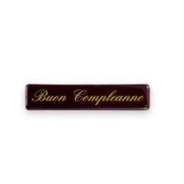 Placchette choc buon compleanno 7 x1.5