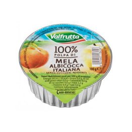 Polpa mela/albicocca 100 gr valfrutta