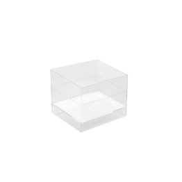 Coppette cube ps trasparenti 60 cc