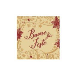 Placchette choc buone feste quadrate