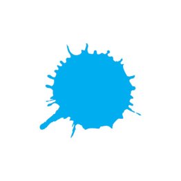 Spray azzurro vellutato