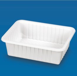 Vaschetta plastica bianca rett. 16x12cm