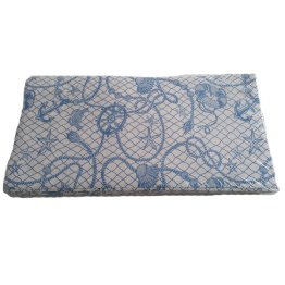 Tovagl.coprimacchia 100x100cm rete blu