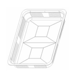 Vaschetta plastica saldab. gastro 26x19
