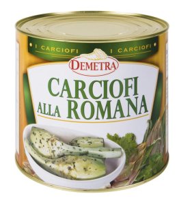 Carciofi alla romana con gambo demetra