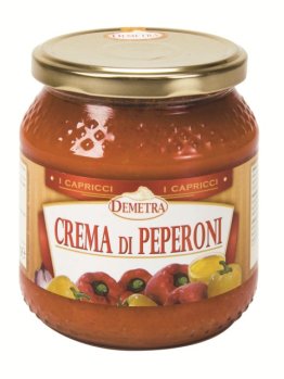 Crema di peperoni 550 gr demetra