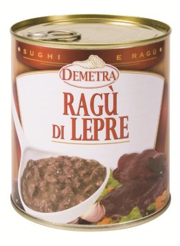 Ragù di lepre 820 gr demetra