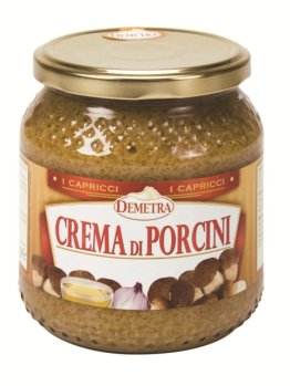 Crema di funghi porcini 550 gr demetra