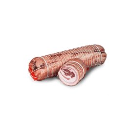 Pancetta arrotolata scotennata