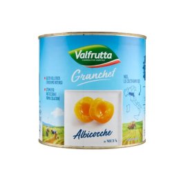 Albicocche a metà sciroppate