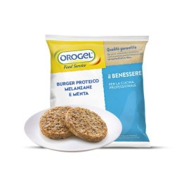 Burger proteico melanzane e menta orogel