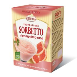 Preparato per sorbetto al pompelmo rosa