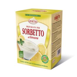 Preparato per sorbetto al limone ad hoc