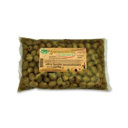 Olive verdi farcite aromatizzate ficacci