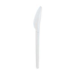 Coltello compostabile bianco