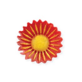 Girasole rosso in wafer