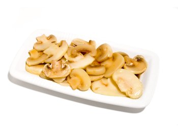 Funghi champignon a fette