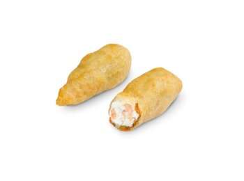 Fiori di zucca robiola e gamberetti