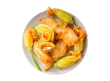 Fiori di zucca rip. mozzarella/provola