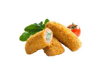 Stick di provola con speck panato