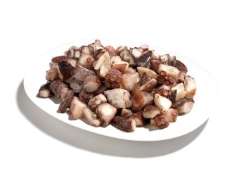 Polpo intero cotto tagliato