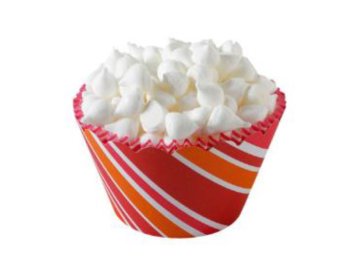 Gocce di meringa bianca vaschetta