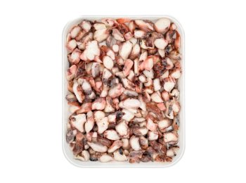 Totano e polpo tentacolo cotto