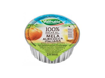 Polpa mela/albicocca 100 gr valfrutta