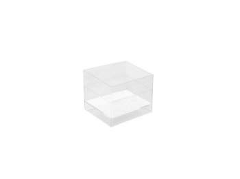 Coppette quadrate ps trasparenti 90 cc