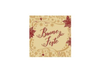 Placchette choc buone feste quadrate
