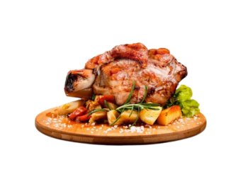 Stinco suino a metà alle erbe aromat.