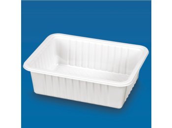 Vaschetta plastica bianca rett. 16x12cm