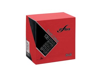 Tovaglioli 2 v 25x25 rossi