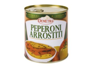 Peperoni gialli/rossi arrostiti