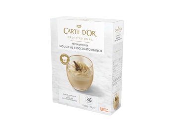 Mousse cioccolato bianco carte d'or