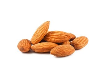 Mandorle con pelle sgusciate