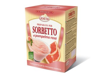 Preparato per sorbetto al pompelmo rosa