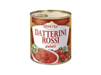 Pomodori datterini rossi pelati interi