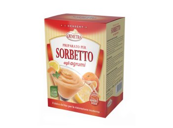 Preparato per sorbetto agli agrumi