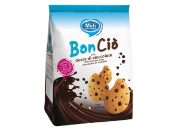 Biscotti frollini con gocce cioccolato
