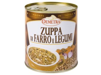Zuppa di farro e legumi demetra