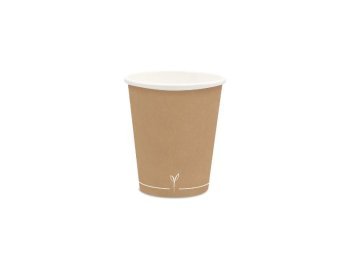 Bicchiere cartoncino avana 200 ml