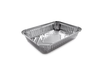 Vaschetta allum. 4porz 22x17cm c/bordo