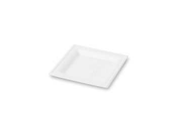 Piatto quadrato 16x16 cellulosa bianco