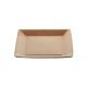 Piatto quadro 23x23 cartoncino avana