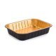 Vaschetta allum. 4porz laccato nero/oro